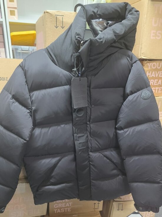 Moncler Jackets & Blazers - NWT Authentic Moncler Black Down Puffer Jacket with Hood. S: M